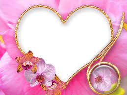Flowers Love Frame Template Backgrounds Love Frames Heart Frame Free Photo Frames