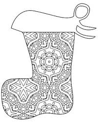 Ideal for creating your projects. Christmas Holiday Stockings Zentangle Mandala Coloring Book Pages