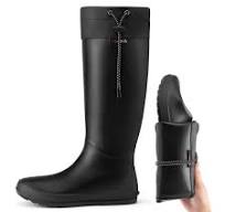 Women's Foldable PVC Rain Boots