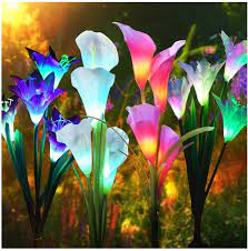 Download and use 90,000+ flower garden stock photos for free. J Jhouselifestyle Solar Grave Lights For Cemetery Decorations Pack Of 4 Calla Lily Solar Flower Lights Grave Ornaments For Cemetery Modern Lily Calla 4 Pack Amazon De Lighting