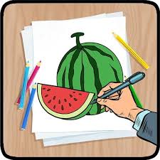 Gambarlah dua lingkaran dengan bantuan jangka di setiap sisi atau melingkar objek yang berbentuk bulat. Cara Lukis Buah Apl Di Google Play