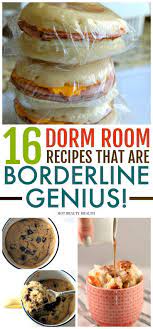 16 Quick Easy Recipes You Can Make In Your Dorm Room In 2020 Food Easy College Meals Dorm Room Food