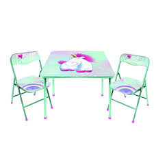 Get 5% in rewards with club o! Fluffy The Unicorn 3 Piece Table And Chair Activity Set Walmart Com Walmart Com