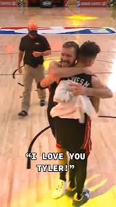 ily @nolimitwonder ❤️ #babygoat #tyler #goran #nbaplayoffs #nba