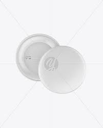 If you are looking to add a different mix to your enamel pin this would be great for that complex look. Two Matte Button Pins Mockup In Object Mockups On Yellow Images Object Mockups
