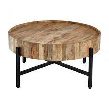 With a slim, metal base topped off with mango wood, our sculptural tulip pedestal dining table works great in spaces both small and large. Crest Mango Wood Coffee Table Iron Wood Natural Clanbay Cb6571