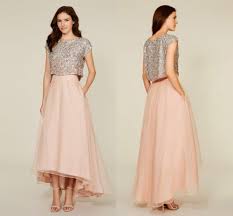 Brown Beach Wedding Dresses Guests In 2020 Purple Bridesmaid Dresses Cheap Two Piece Bridesmaid Dresses Blush Sequin Bridesmaid Dress