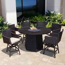 The famosa fire pit table is the perfect custom contemporary fire pit table for home or commercial needs. Cassara 7 Piece High Dining Set With Fire Table Costco
