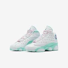Advertisement Ebay Nike Air Jordan 13 Retro Gs Aurora Green White Pink Xiii Women Girl 439358 100 In 2020 Air Jordans Retro Air Jordans Jordan Retro 13 White