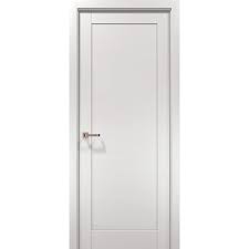 Modern Mdf Interior Door 30 X 80 With Hardware Quadro 4111 White Ash Single Panel Frame Trims Bathroom Bedroom Sturdy Doors Amazon Com