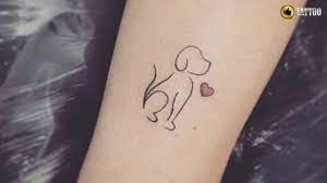 Some people like a very dramatic tattoo that tends to be quite large. Best Cute Dog Tattoo Design Idea Youtube