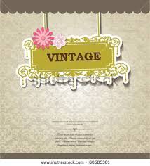 Vintage Card Design For Greeting Card Invitation Menu Cover Vintage Cards Card Design Greeting Cards