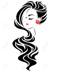 Freesvg.org offers free vector images in svg format with. Illustration Of Women Long Hair Style Icon Logo Women Face On White Background Vector Royalty Free Cliparts Vectors And Stock Illustration Image 69150174