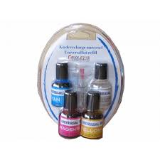 Mais si l'encre n'est pas adaptée à la cartouche (donc à la tête d'impression de l'imprimante), il risque d'y avoir non seulement des impressions de photo malpropres, mais vous risquez d'endommager les têtes d'impression ou de. Pack De 4 Recharges Universel Pour Cartouche Compatible Gener Ink Cyan Magenta Jaune 3 Encres 1 Solvant Pas Cher Bureau Vallee