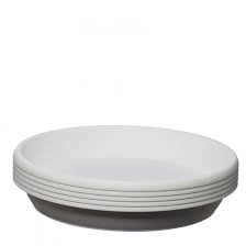 5 Pack Coloured Plastic Plant Pot Saucer Many Colours Heavy Duty Many Sizes Ebay