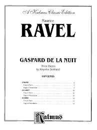 Gaspard De La Nuit Piano Miscellaneou J W Pepper Sheet Music