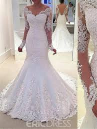 Maybe you would like to learn more about one of these? Ericdress Schone Lange Armel Ruckenfreie Mermaid Brautkleid 12434690 Ericdress Com