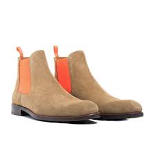 Cellini hoge chelsea boots beige. Serfan Chelsea Boot Women Suede Beige Orange