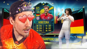 Leon goretzka (born 6 february 1995) is a german footballer who plays as a centre midfield for german club fc bayern münchen, and the germany national team. Leon Goretzka Fifa 20 Player Moments Sbc Requirements And Review