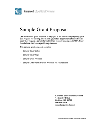 Alongside the cover letter for proposal template sample that we've given you above, you might benefit from a few of our best tips for proposal cover letter writing. 40 Grant Proposal Templates Nsf Non Profit Research á… Templatelab