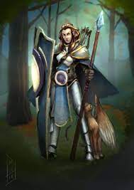 Art] Inara Valcyn, High Elf Paladin of Phoultus and her tressym companion.  : r/DnD
