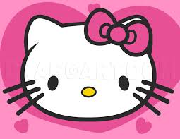 Draw lines in the body for the clothes. How To Draw Hello Kitty For Kids Step By Step Drawing Guide By Dawn Dragoart Com