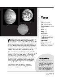 This Printable Science Activity Sheet Explores The Features Of The Four Rocky Planets In Solar System Worksheets 5th Grade Worksheets Math Division Worksheets