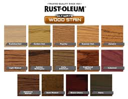 Wood Stain Wood Stain Color Chart Lowes