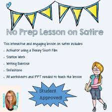 Satire Lesson Plan Newly Updated Satire Writing Lessons Engaging Lessons
