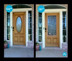 Maybe you would like to learn more about one of these? Why Not Go For A More Modern Look The Previous Door Glass Was Replaced With Topaz Door Glass From Za Painted Front Doors Exterior Doors With Glass Front Door