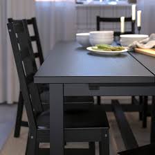 Nordviken Extendable Table Black 82 5 8 113 3 4x41 3 8 Ikea Wood Dining Table Ikea Table