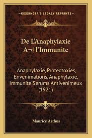 Anaphylaxie ist eine schwerwiegende allergische reaktion , die schnell einsetzt und zum tod führen kann. Amazon Com De L Anaphylaxie A L Immunite Anaphylaxie Proteotoxies Envenimations Anaphylaxie Immunite Serums Antivenimeux 1921 French Edition 9781167660368 Arthus Maurice Books