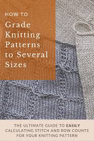 Before you get your heart set on a particular stitch pattern for use in a cute baby hat, check to see if it looks like it will convert easily to. How To Grade Knitting Patterns Calculating Stitch Row Counts For All Sizes Sister Mountain