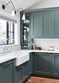 We Want These Green Kitchen Cabinets Stat Kitchen Color Trends Green Kitchen Cabinets Kitchen Interior