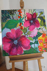 Acrylbild Blumen Blumenbild Gemalde Blumen Bild Blumen Etsy Acrylbilder Blumenbilder Acrylbilder Blumen