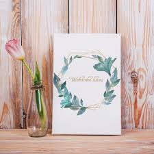 Spring Canvas Mockup With Decorative Beautiful Tulip Cherry Blossom Background Spring Sale Banner Floral Background