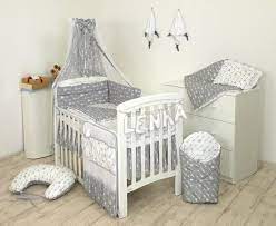 baby cot bed set fit cot 120x60 cm or cot bed 140x70 grey etsy baby cot bedding baby basket bed baby cot