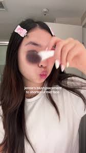 Recreate Jennie's Blush Placement for a Shorter Mid Face