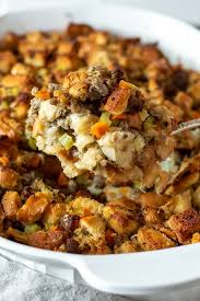 For a soft moist dressing, use fresh or slightly stale bread. Old Fashioned Bread Stuffing With Sausage Recipe