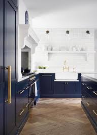 Lily ann cabinets' navy blue shaker cabinets. A Classic Shaker Style Kitchen With Blue Joinery And Brass Hardware Home Decor Kitchen Kitchen Interior Home Kitchens