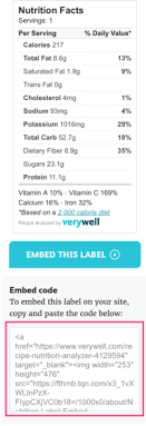 Easy Way To Generate Nutrition Data For Your Recipe For Free Zip Recipes