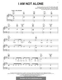 I Am Not Alone By M Fieldes K Jobe M Sampson D Sauder G Pittman A Davis B Davis On Musicaneo Clarinet Music Piano Music Sheet Music