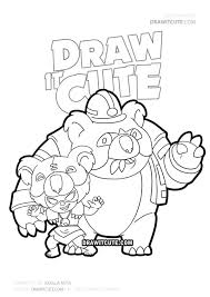 Brawl stars is live globally and there's a bunch of skins you can obtain! Koala Nita Skin Brawl Stars Wallpaper Draw It Cute Brawlstars Coloringpages Star Coloring Pages Star Wallpaper Coloring Pages