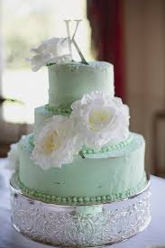 A Handmade Texas Wedding With Mint Green Mint Green Wedding Cake Mint Wedding Cake Green Cake