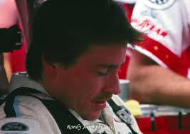 Mark Martin and Bob Senneker at Queen City Speedway in April 1985