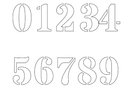 The bold outline of hollow bubble numbers are highly visible while saving your ink or toner. Free Printable Number Stencils For Painting Freenumberstencils Com