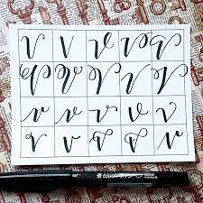 Total number of permutation of these letters (without restriction) there are 8 nos in total therefore there are 8! 20 Ways To Write The Letter V Buchstabenvariationen Lettering Lettering Alphabet Hand Lettering Fonts Creative Lettering