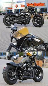 48 Cafe Racer Customized By Thunderbike Harley Davidson Sportster 1200 Harley Davidson Harley Davidson Ultra Classic