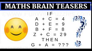 Math puzzles brain teasers printable. Easy Maths Brain Teasers With Answers To Challenge Your Brain