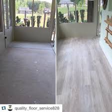 Before And After Coretec Plus Ivory Coast Oak Flooring Installation In Sunroom Coretec Flooring Floor Installation
